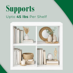 4-Cube Storage Organizer Shelf