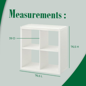 4-Cube Storage Organizer Shelf