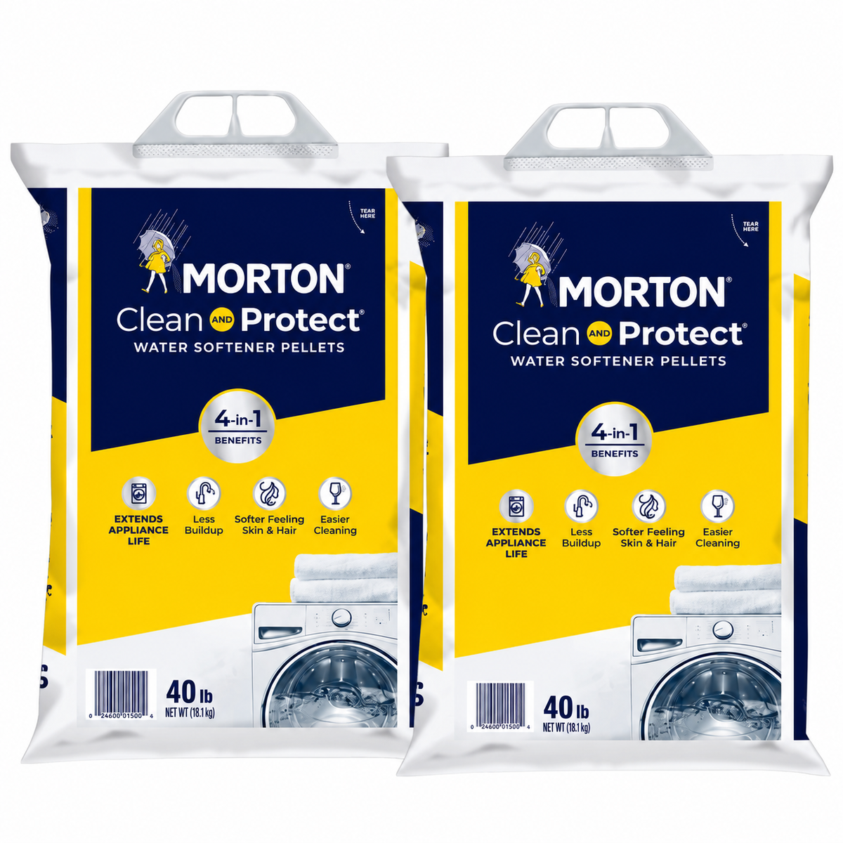 40 lbs. Water Softener Salt Pellets Clean and Protect