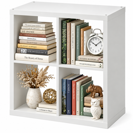 4-Cube Storage Organizer Shelf